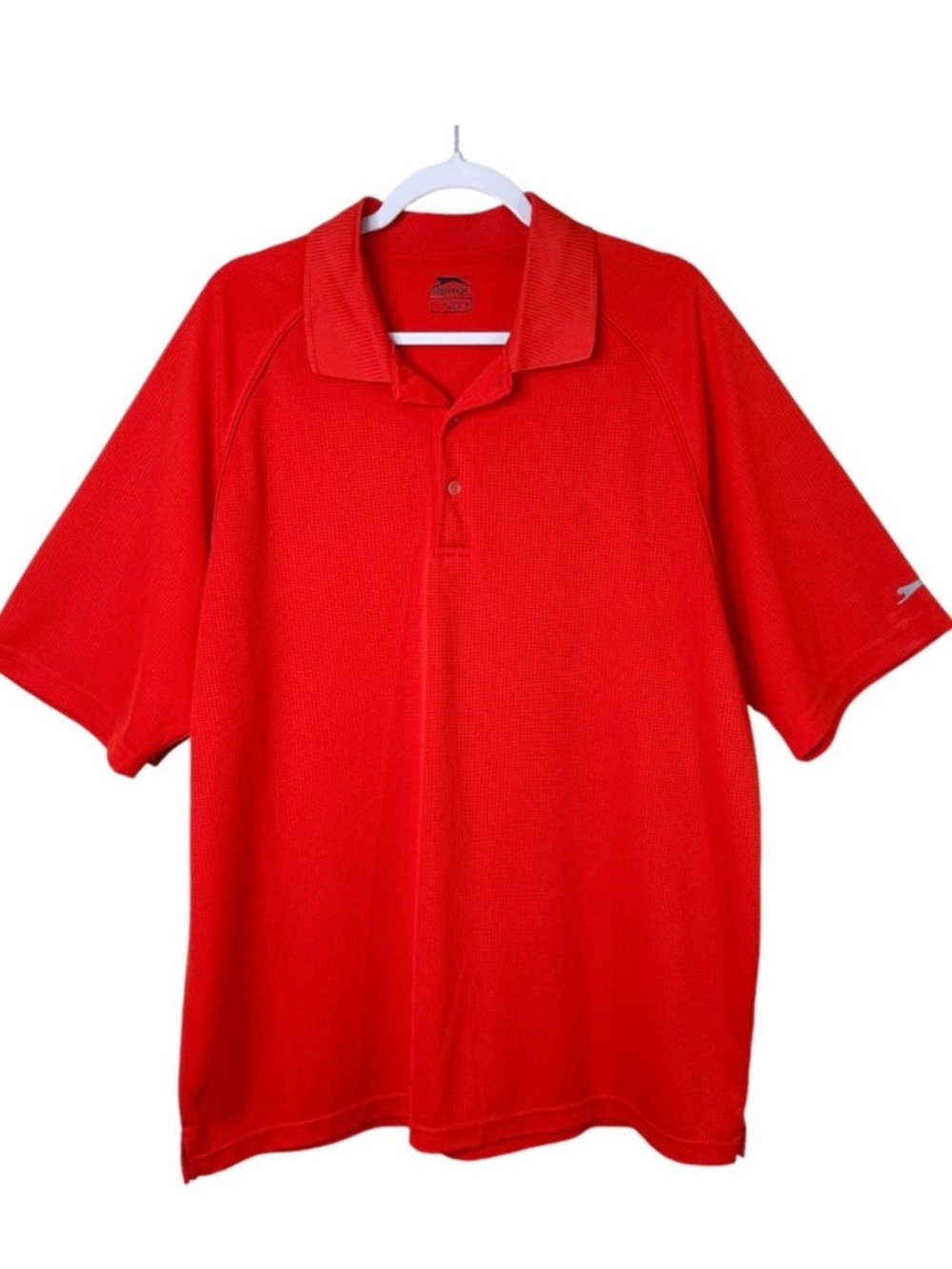 Vintage Slazenger Performance Golf Polo Sporty Athleisure Preppy Bold Men XL